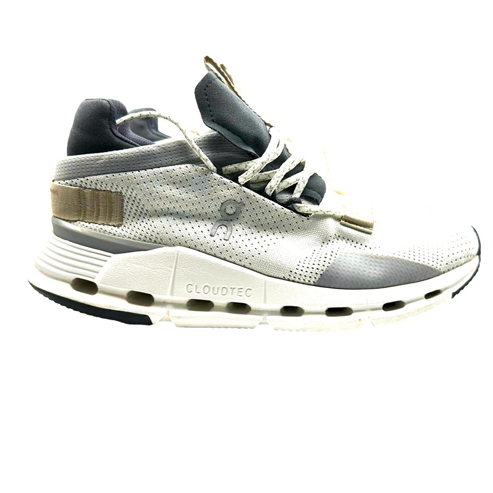 On cloudnova size 5.5 white sand On running
